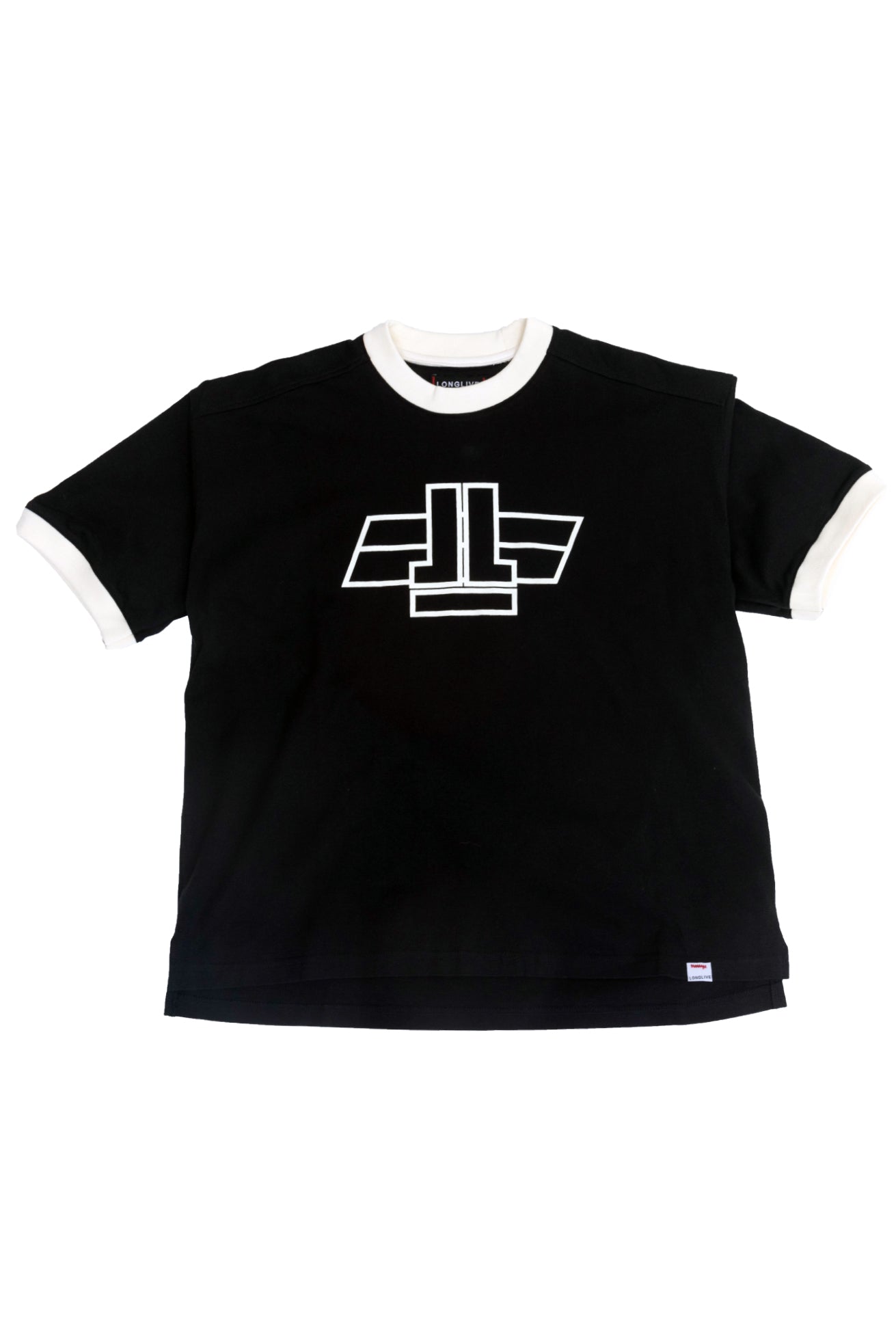★THE COLDEST MOMENT★ TCM mini logo stripe ringer T TCM mini logo stripe ringer T (black) - Thecoldestmoment